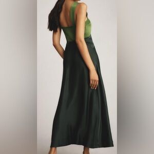 NWT! Maeve Anthropologie Elegant Green slip dress Sz 1x